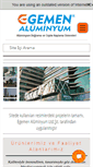 Mobile Screenshot of egemenaluminyum.com